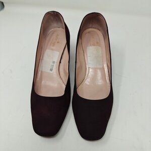 Kate Spade New York Dolores Too Suede Cherry Block Heel Pumps size 7